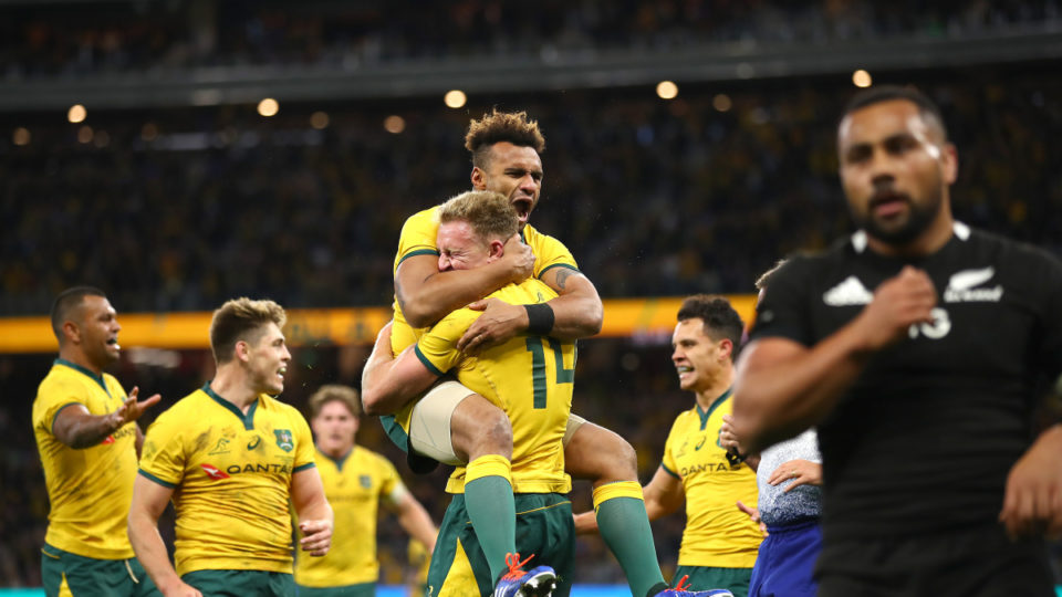 The Wallabies big win over the All Blacks in 2019 was one of the Pinch Hitters Top Five Wallabies wins of the Cheika Era.