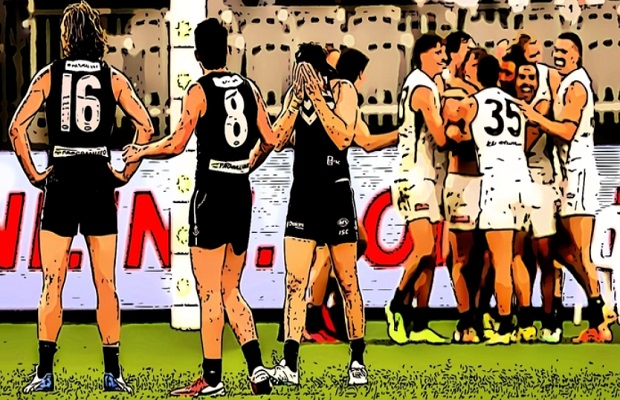 Incorrect descriptions of the down the field free kick rule being shared was what The Pinch Hitters disliked after Carlton's after the siren win over Fremantle in Round 12 of the 2020 season.