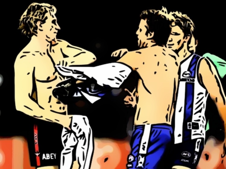 Hird and Archer say farewell, one of The Pinch Hitters Top Five Kangaroos Moments of the 21st Century.